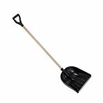 Лопата для снега Cycle Standart Купец 32125, с деревянным черенком, пластик, 410х460х1400 мм