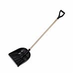 Лопата для снега Cycle Standart Купец 32125, с деревянным черенком, пластик, 410х460х1400 мм