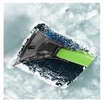 Щетка-сметка для снега Сибртех 55317 со съемным скребком, автомобильная, мягкая рукоятка, 540 мм