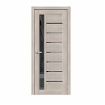 Дверь межкомнатная Браво-27 Cappuccino Melinga Mirox Grey ДО60, 153-1236, со стеклом 2000 x 600 мм
