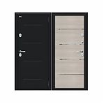 Дверь металлическая Bravo Thermo-2, Cappuccino Veralinga, Букле черное 205х96R (033-2292)