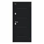 Дверь металлическая Bravo Thermo-2, Cappuccino Veralinga, Букле черное 205х96R (033-2292)