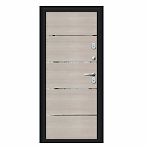 Дверь металлическая Bravo Thermo-2, Cappuccino Veralinga, Букле черное 205х96R (033-2292)