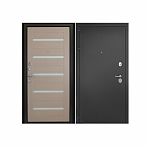 Дверь металлическая Дверной континент, Рубикон Царга Капучино 2050х960 мм, входная, Левая L