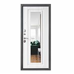 Дверь металлическая Дверной континент, Рубикон АБЗ античное серебро, сандал белый, 2050х960 мм, входная, Левая L