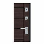 Дверь металлическая Bravo Thermo-2 Wenge Veralinga, букле черное 205х96 R 033-2296