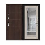 Дверь металлическая Bravo R3 Almon, Cappuccino Melinga, Лунный камень 205х86L (033-2686)