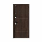 Дверь металлическая Bravo R3 Almon, Cappuccino Melinga, Лунный камень 205х86L (033-2686)