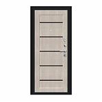 Дверь металлическая Bravo R3, Cappuccino Melinga, Букле черное 205х96L (033-2648)