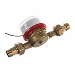 Счетчик воды Экомера ЭКО-15 L-80 Э-15У-80-СК, 1/2", Ду15, L80, универсальный, антимагнитный, красное кольцо