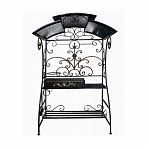 Мангал стальной Вегас, с дровницей и подвесом для казана, 1050х1500х2200 мм