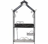 Мангал кованый Имение, для дачи и шашлыка, сталь, с крышей, ширина 40 см