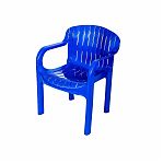 Кресло Стандарт Пластик Летнее, 110-0005, 48х61х81 мм, пластиковое, цвет синий