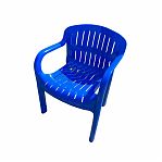 Кресло Стандарт Пластик Летнее, 110-0005, 48х61х81 мм, пластиковое, цвет синий