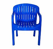 Кресло Стандарт Пластик Летнее, 110-0005, 48х61х81 мм, пластиковое, цвет синий