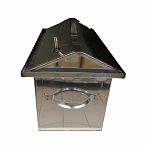 Коптильня горячего копчения ЭЛИТ Мини, крышка домиком, 200х200х400 мм, 16 л, нержавеющая сталь