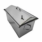 Коптильня горячего копчения ЭЛИТ Мини, крышка домиком, 200х200х400 мм, 16 л, нержавеющая сталь