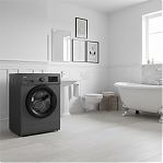 Стиральная машина LG F2Y1WS6J Inverter Direct Drive, 6.5 кг, фронтальная, 1200 об/мин, цвет графит