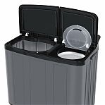 Машина стиральная вертикальная Willmark WMS-95GB, полуавтомат, 1350 об/мин, 9.8 кг, графитовый