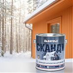 Антисептик Акватекс Сканди для дерева, кроющий Имбирь, полуматовое покрытие, 2.5 л