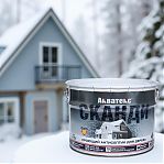 Антисептик Акватекс Сканди для дерева, кроющий, Альпийское утро, полуматовое покрытие, 9 л