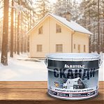 Антисептик Акватекс Сканди для дерева, кроющий Топленое молоко, полуматовое покрытие, 9 л