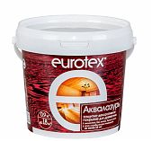 Защитно-декоративное покрытие для древесины Eurotex Аквалазурь, полуглянцевый блеск, Дуб, 0.9 кг