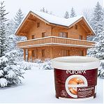 Защитно-декоративное покрытие Eurotex Аквалазурь для древесины, полуглянцевый блеск, Калужница, 2.5 кг