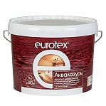 Защитно-декоративное покрытие Eurotex Аквалазурь для древесины, полуглянцевый блеск, Бесцветный, 9 кг
