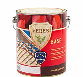Биозащитный грунтовочный состав для древесины Veres BASE, матовый, Бесцветный, 2.7 л