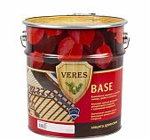 Биозащитный грунтовочный состав для древесины Veres BASE, матовый, Бесцветный, 9 л