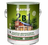 Защитно-декоративное покрытие для дерева Акватекс 2 в 1 полуматовое Груша 2.7л