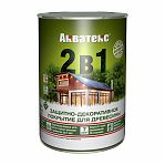 Защитно-декоративное покрытие для дерева Акватекс 2 в 1 полуматовое Орех 0,8л