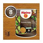 Лазурь-гель Alpina для дерева шелковисто-матовая, тик 0,75л 242161
