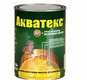 Защитно-декоративное покрытие Акватекс 2 в 1  для древесины, полуматовое, груша, 0.8 л