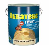 Грунт-антисептик Акватекс, защитно-декоративное покрытие для древесины, матовый, Бесцветный, 2.7 л