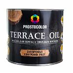 Масло Prostocolor Terrace Oil для террас с твердым воском, Секвойя, 2.2 л