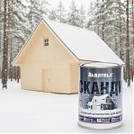 Антисептик Акватекс Сканди для дерева, кроющий, полуматовое покрытие, Слоновая кость, 0.75 л