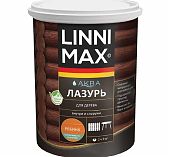 Лазурь Linnimax Аква для дерева, шелковисто-матовая, рябина, 0.9 л