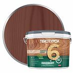 Пропитка Текстурол Ландшафт, защита и декор древесины, с воском, Махагон, 2.5 л