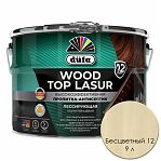 Пропитка-антисептик Dufa Wood Top Lasur 12 для защиты древесины, полуглянцевый блеск, Бесцветный, 9 л