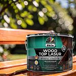 Пропитка-антисептик Dufa Wood Top Lasur 13 для защиты древесины, полуглянцевый блеск, Сосна, 9 л