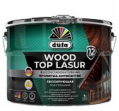 Пропитка-антисептик Dufa Wood Top Lasur 15 для защиты древесины, полуглянцевый блеск, Дуб, 9 л