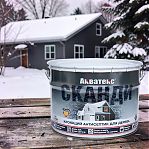 Антисептик Акватекс Сканди для дерева, кроющий, полуматовое покрытие, Графит, 9 л