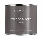 Масло твердое Kraskovar Hard Plus повышенной прочности для дерева, лестниц, веранд, Дуб, 2.2 л