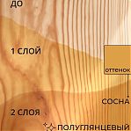 Пропитка декоративная VERES Ультра Лазурь № 2 Сосна, защита древесины, полуглянцевый, 9 л