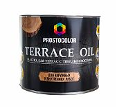 Масло Prostocolor Terrace Oil для террас с твердым воском, Орех, 2,2 л