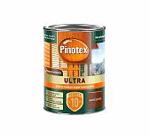 Лазурь Pinotex Ultra для древесины полуглянцевая влагостойкая красное дерево 0,9 л