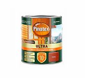 Лазурь Pinotex Ultra для древесины полуглянцевая влагостойкая рябина 2,5 л