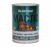 Масло Акватекс для террас, лестниц, полов, бесцветный, 0.75 л